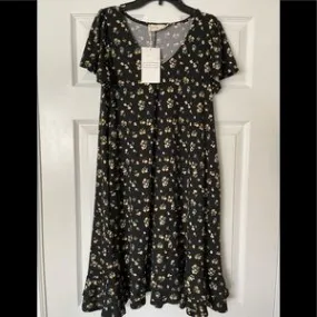 A Line Floral Mini Dress