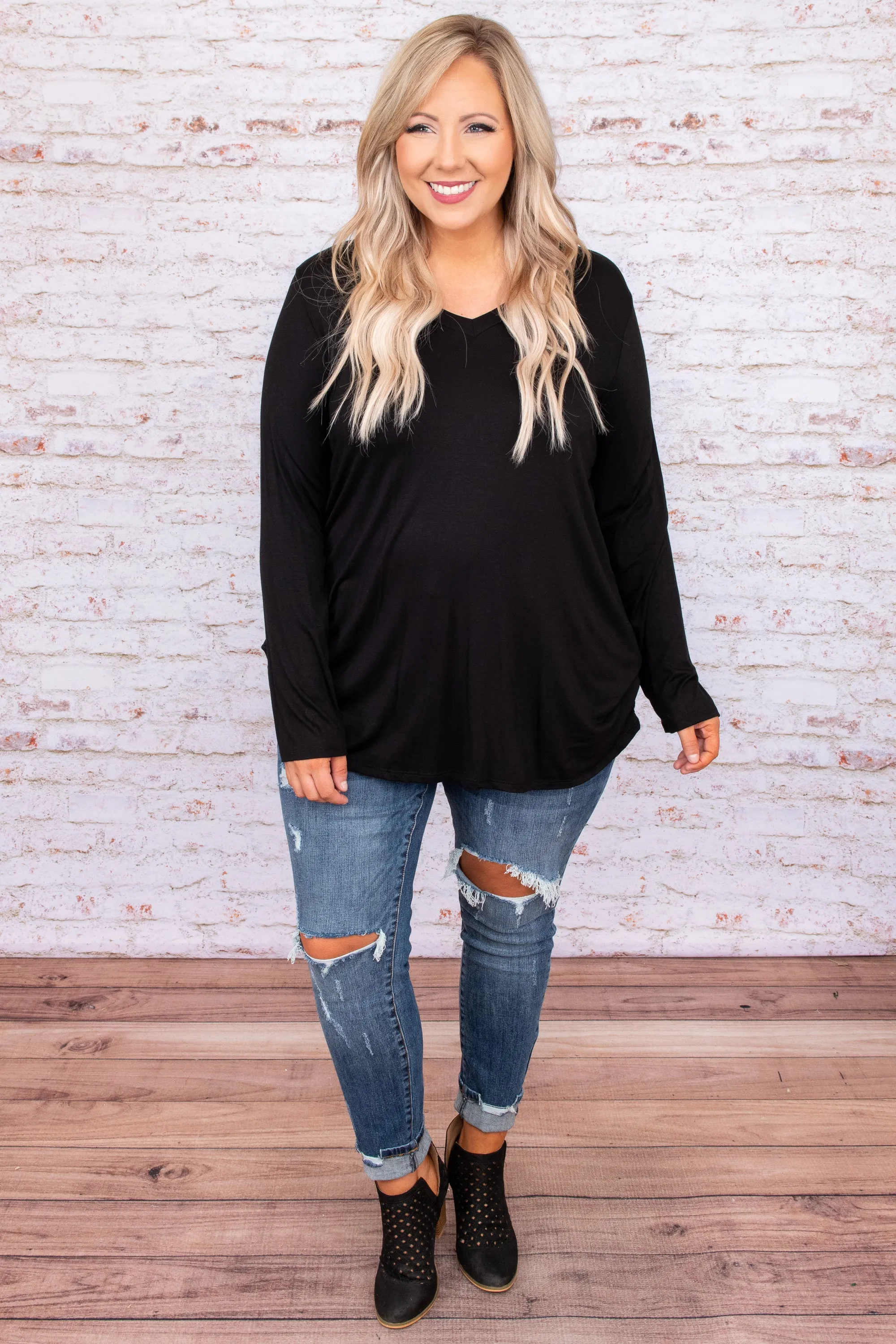 Always Faithful Top, Black