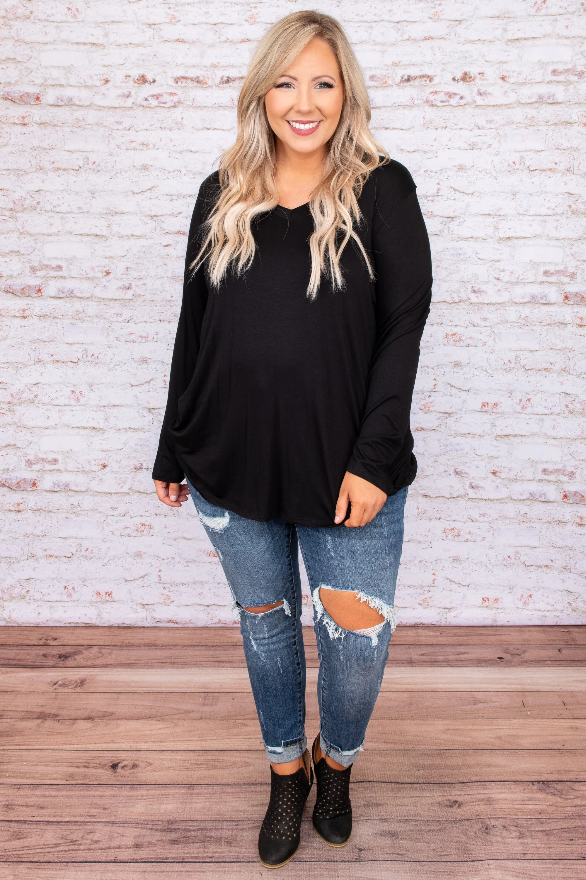 Always Faithful Top, Black