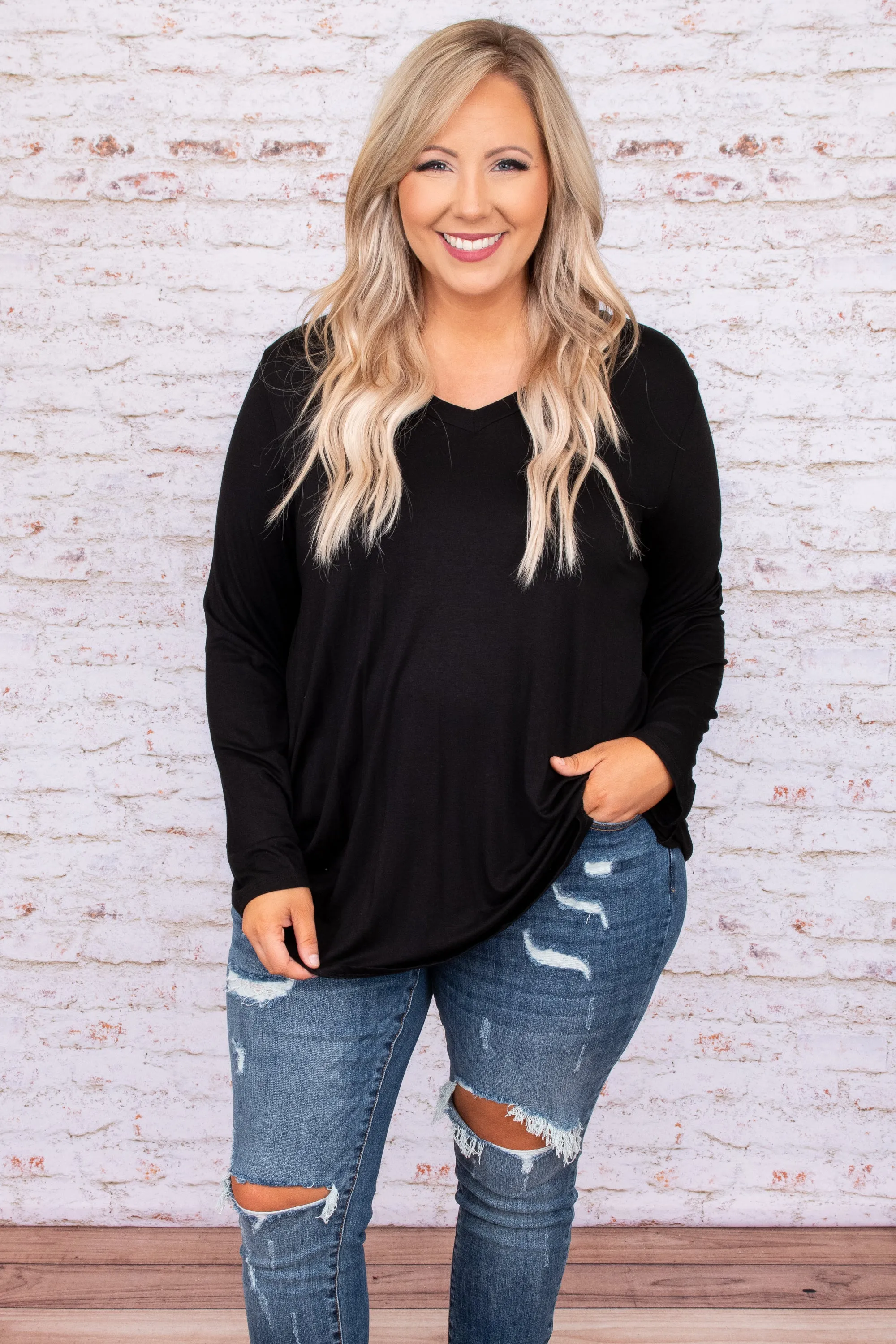 Always Faithful Top, Black