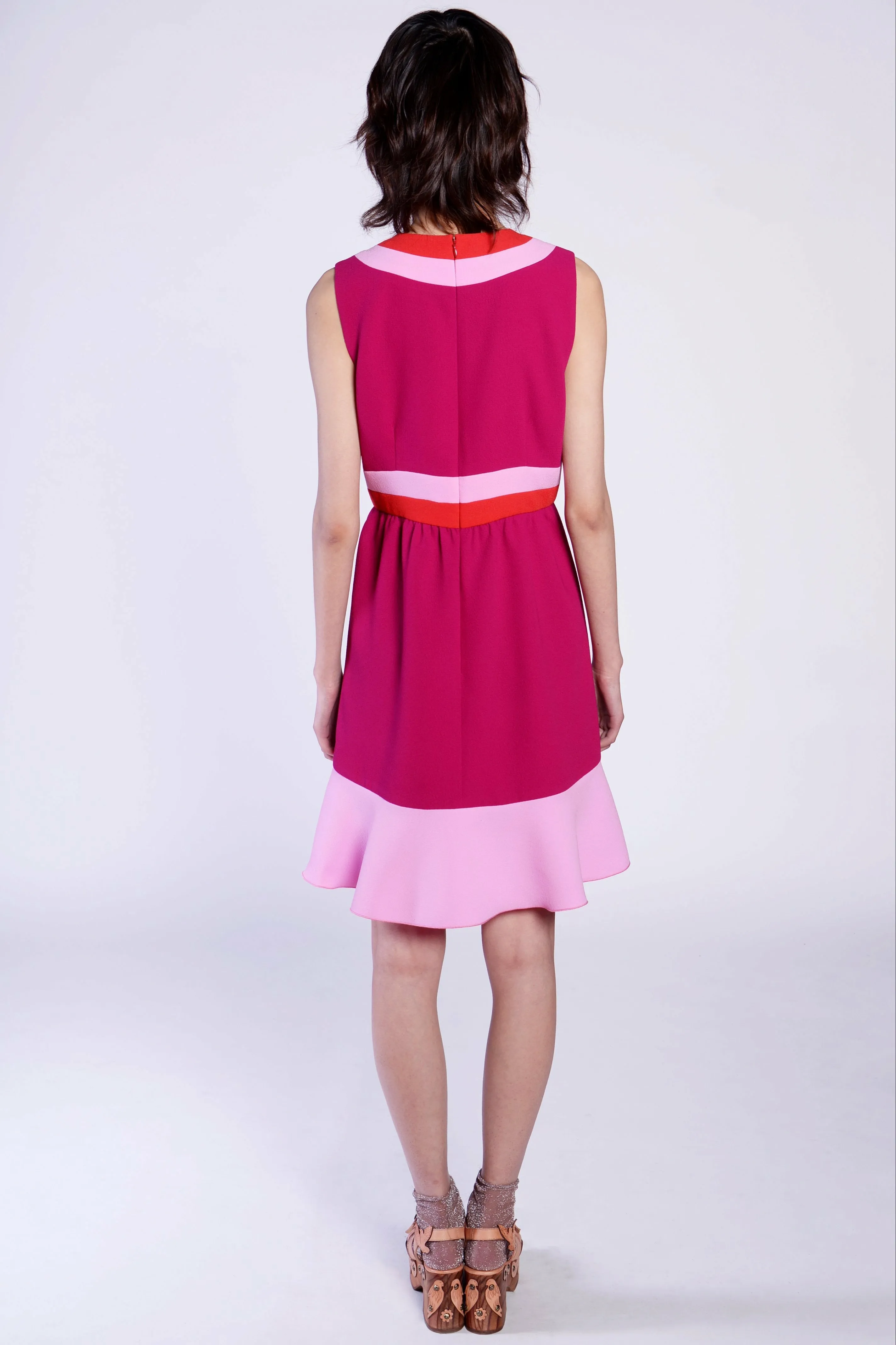 Anna Sui -  Colorblock Crepe Dress