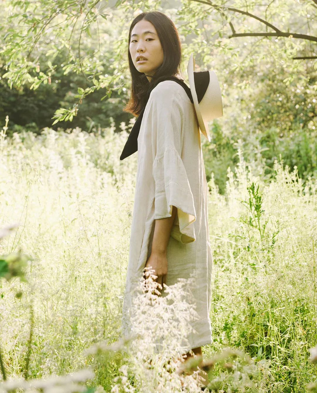 Bee-May Linen Dress In Bone