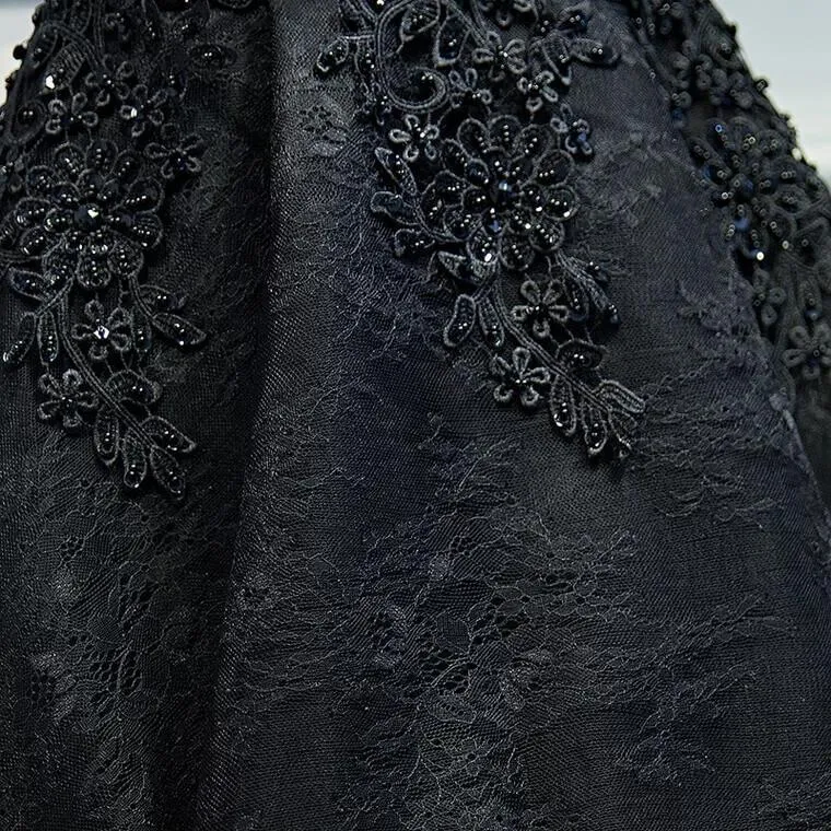 Black Lace Homecoming Dresses Short Party Dress SD1076