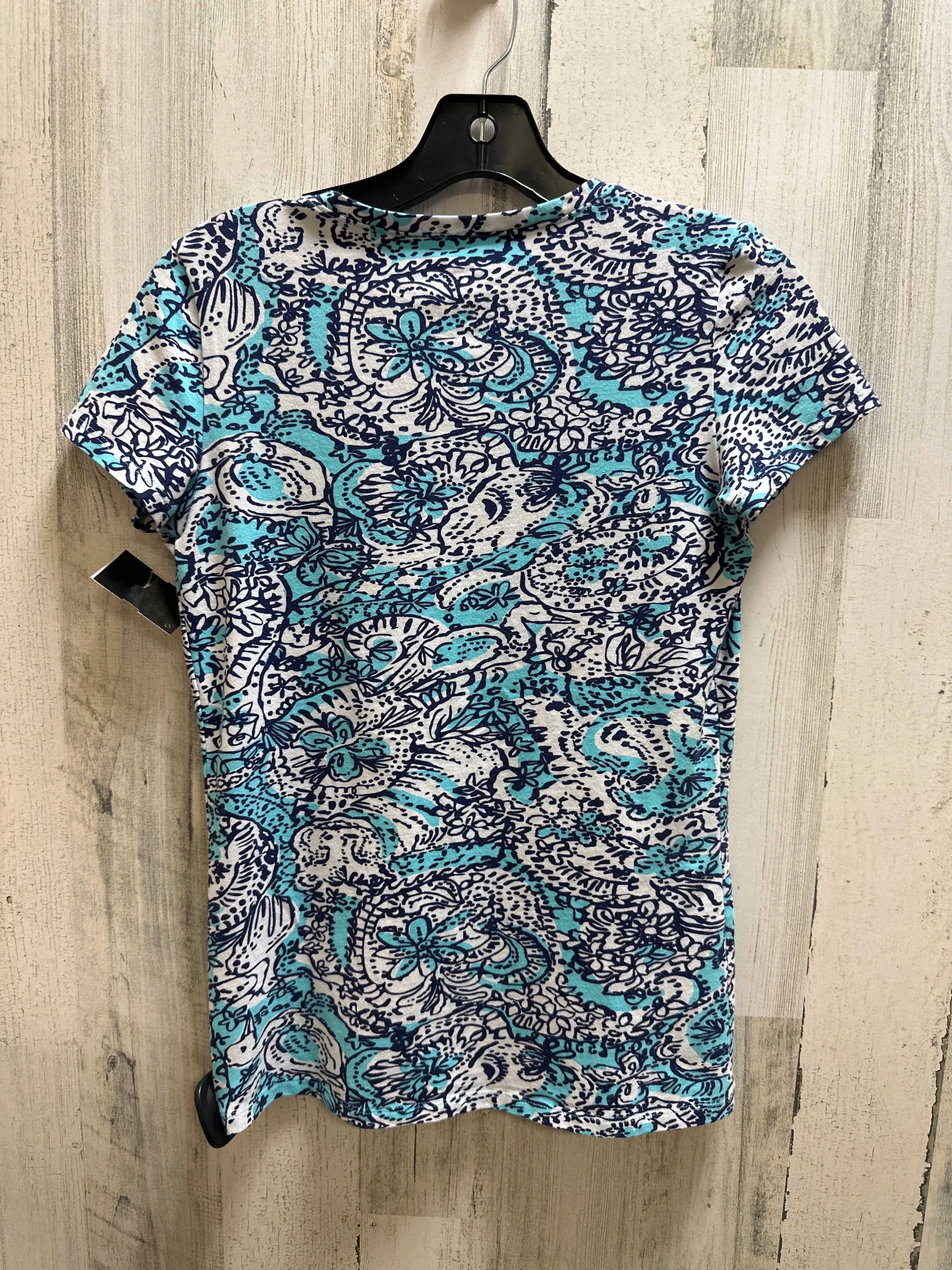 Blue Top Short Sleeve Lilly Pulitzer, Size Xs