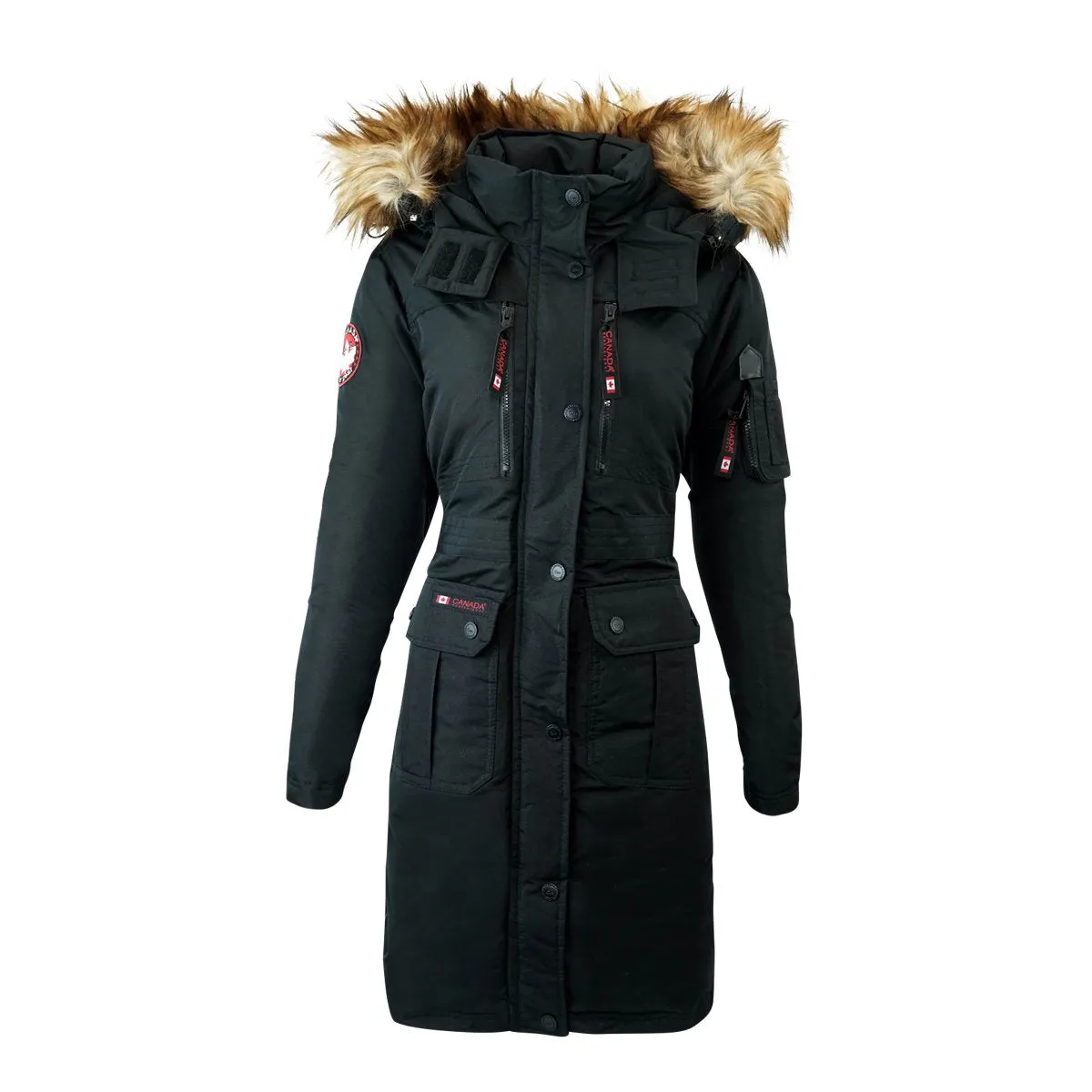 Canada Weather Gear Womens Mid-Length Insulated Parka Jacket