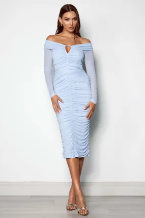 Caroline Dress - Tranquil Blue