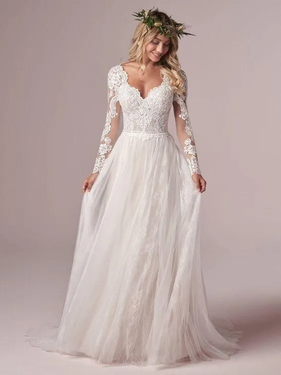 Classic Elegance A-Line Bridal Gown