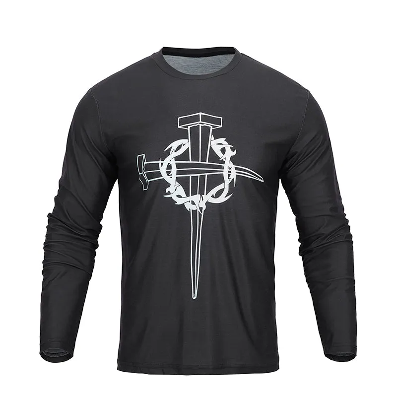 CROSS PRINTED LONG SLEEVE