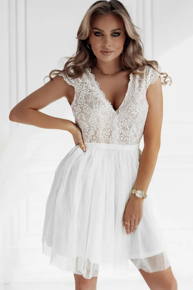 Daniela White Tulle Dress