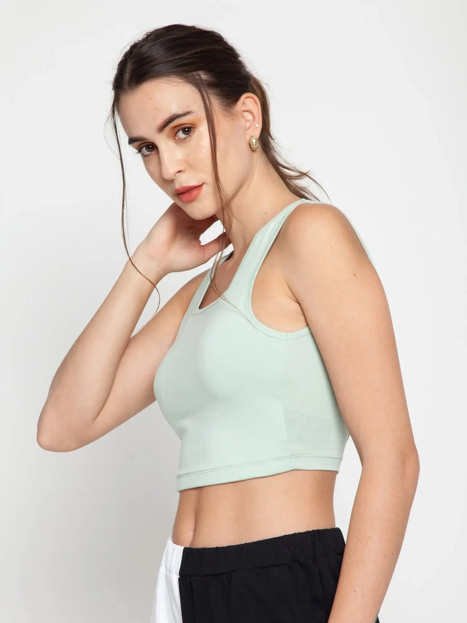 Desert Sage Criss-Cross Brami Top