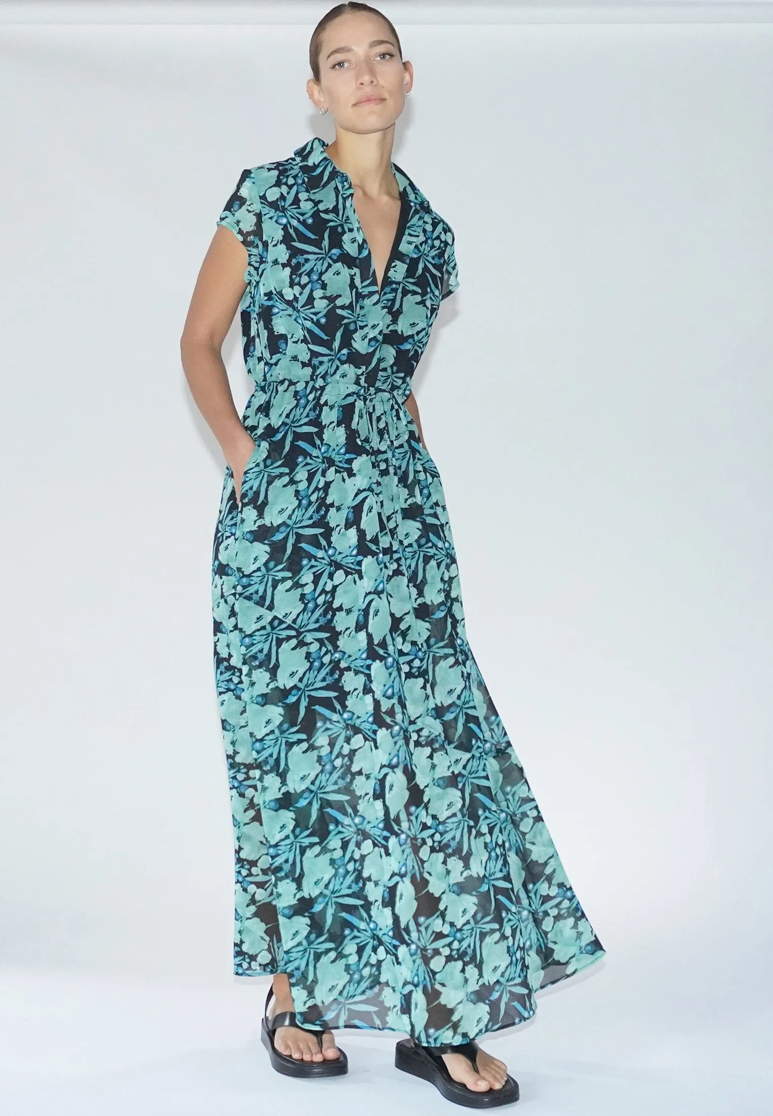 DESTINY MAXI DRESS PRIME GREEN