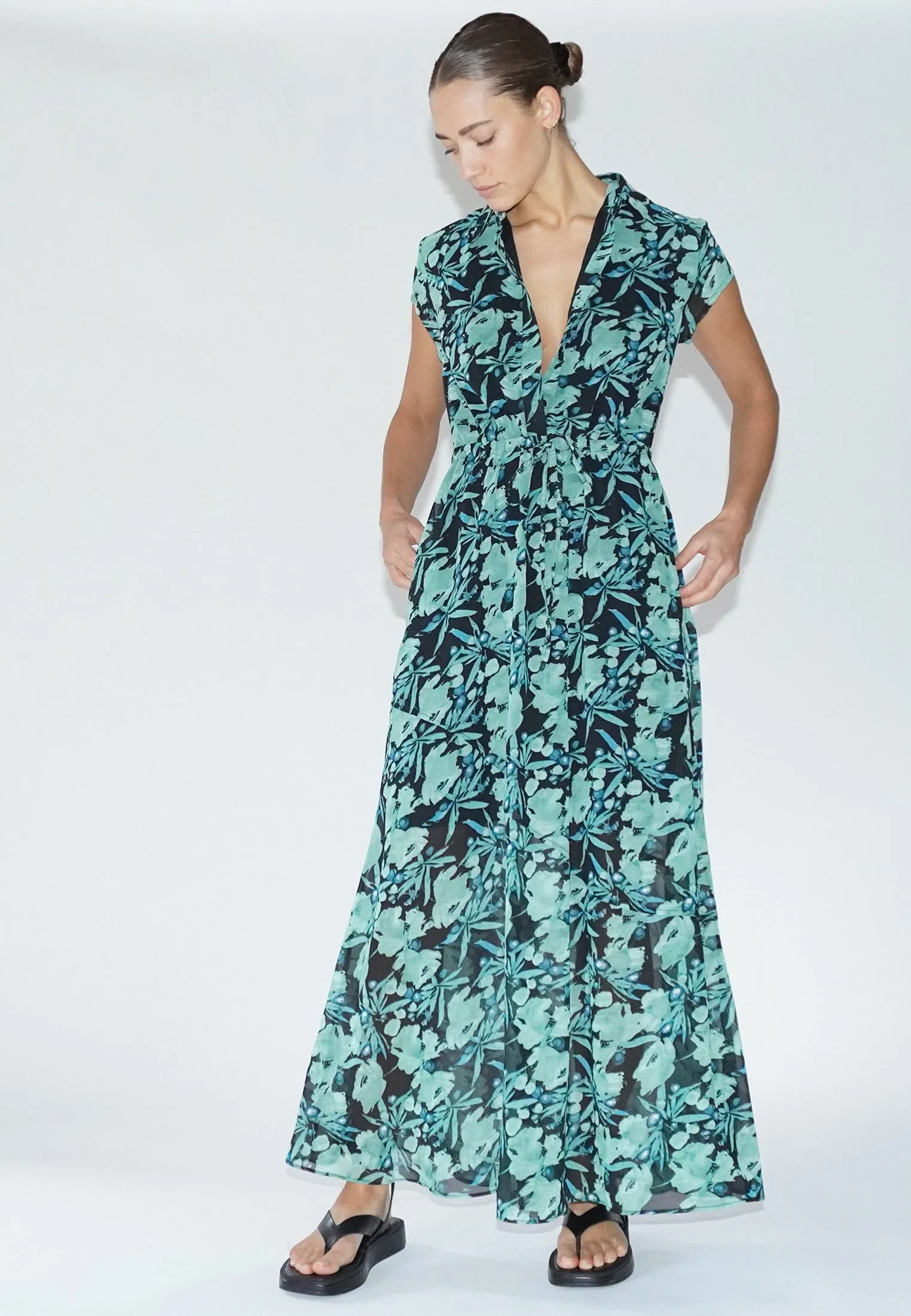 DESTINY MAXI DRESS PRIME GREEN