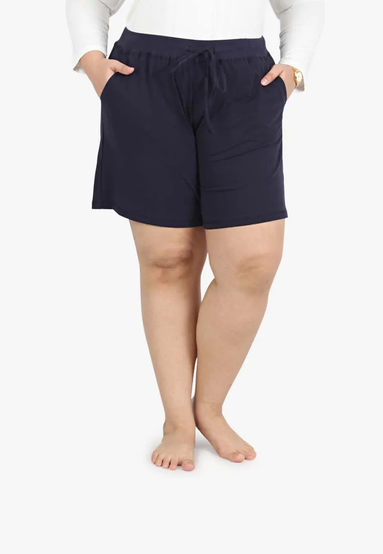 Ethel Easy Drawstring Shorts - Blue