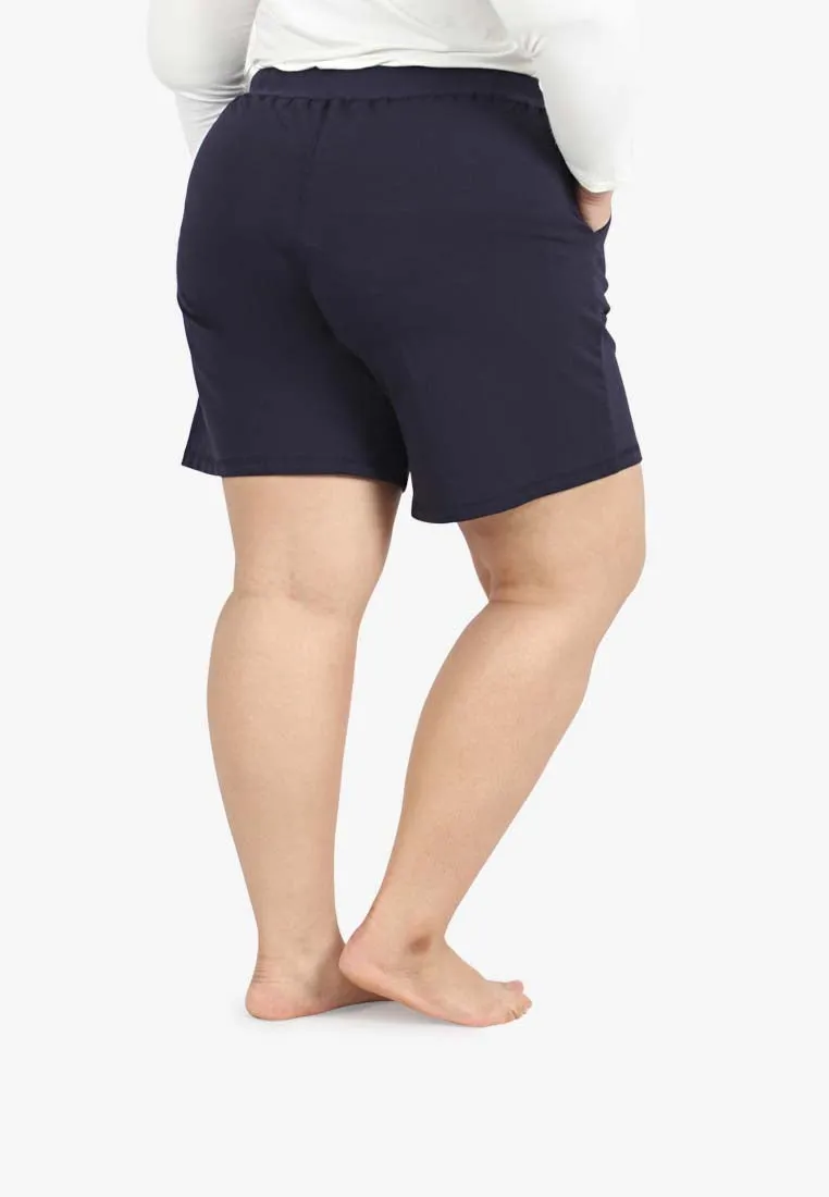 Ethel Easy Drawstring Shorts - Blue