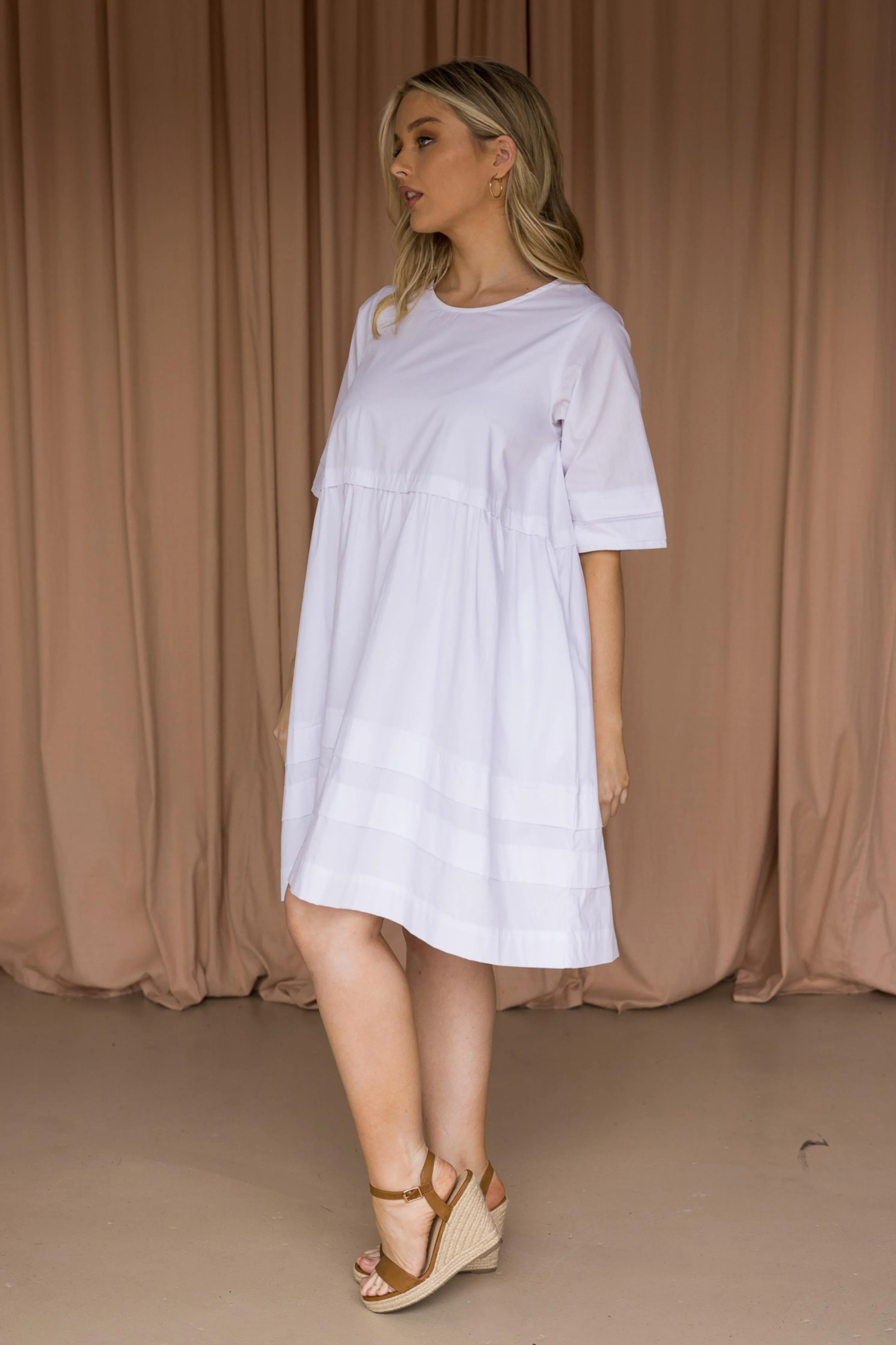 FINAL SALE Horizon Dress in White