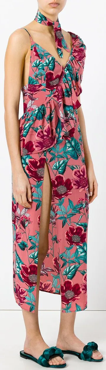 'Flamenco' Midi Dress