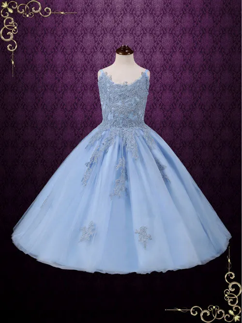 Girl Blue Princess Birthday Dress | SEALIE