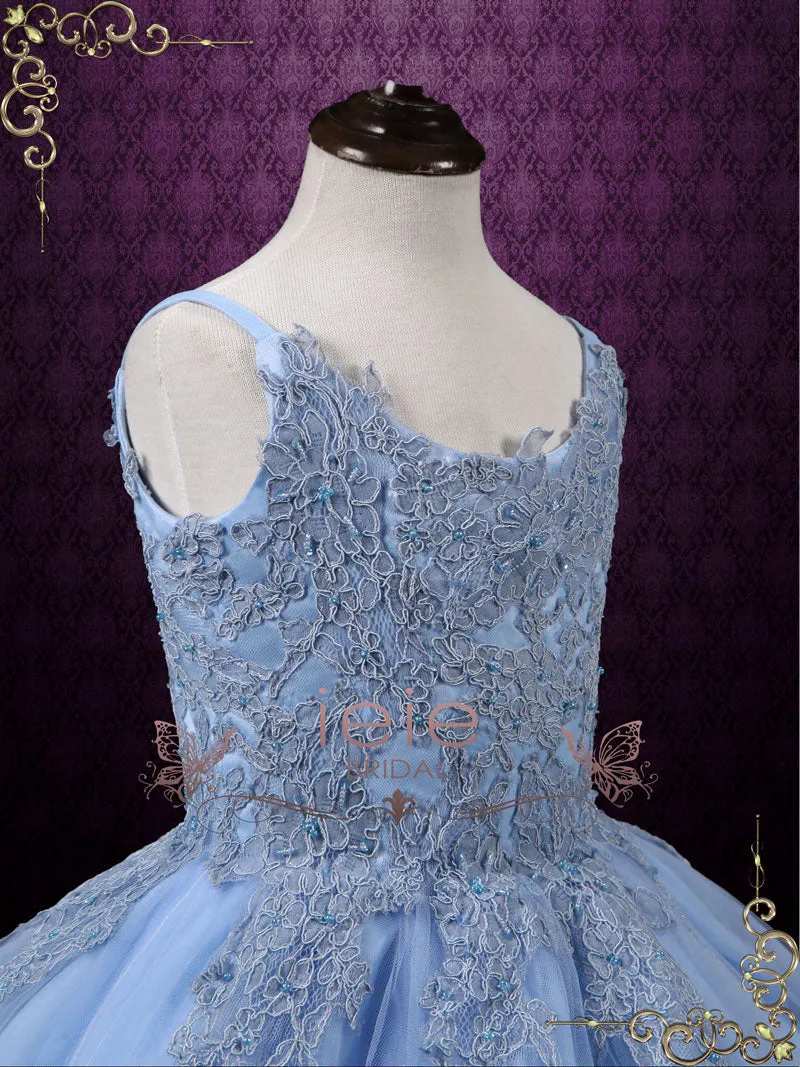 Girl Blue Princess Birthday Dress | SEALIE