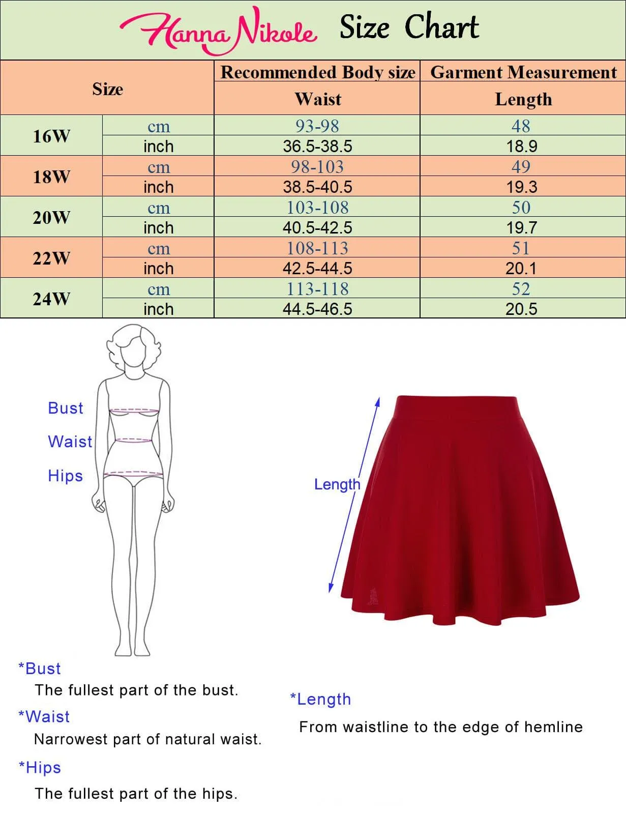 HN Mid-Thigh Length Skirt