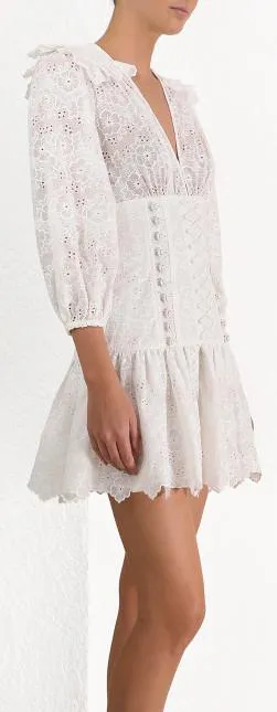 'Honor' Corset Lace Short Dress