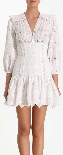 'Honor' Corset Lace Short Dress