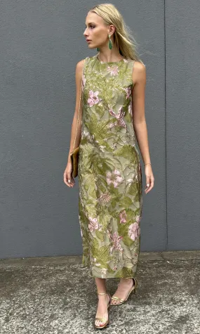 Sure! Here’s an optimized title for the product:

Elegant HOSS Eloise Botanical Green Maxi Dress – Stylish Floral Print, Flattering Fit