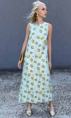 HOSS Eloise  Chelsea Blue/Gold Maxi