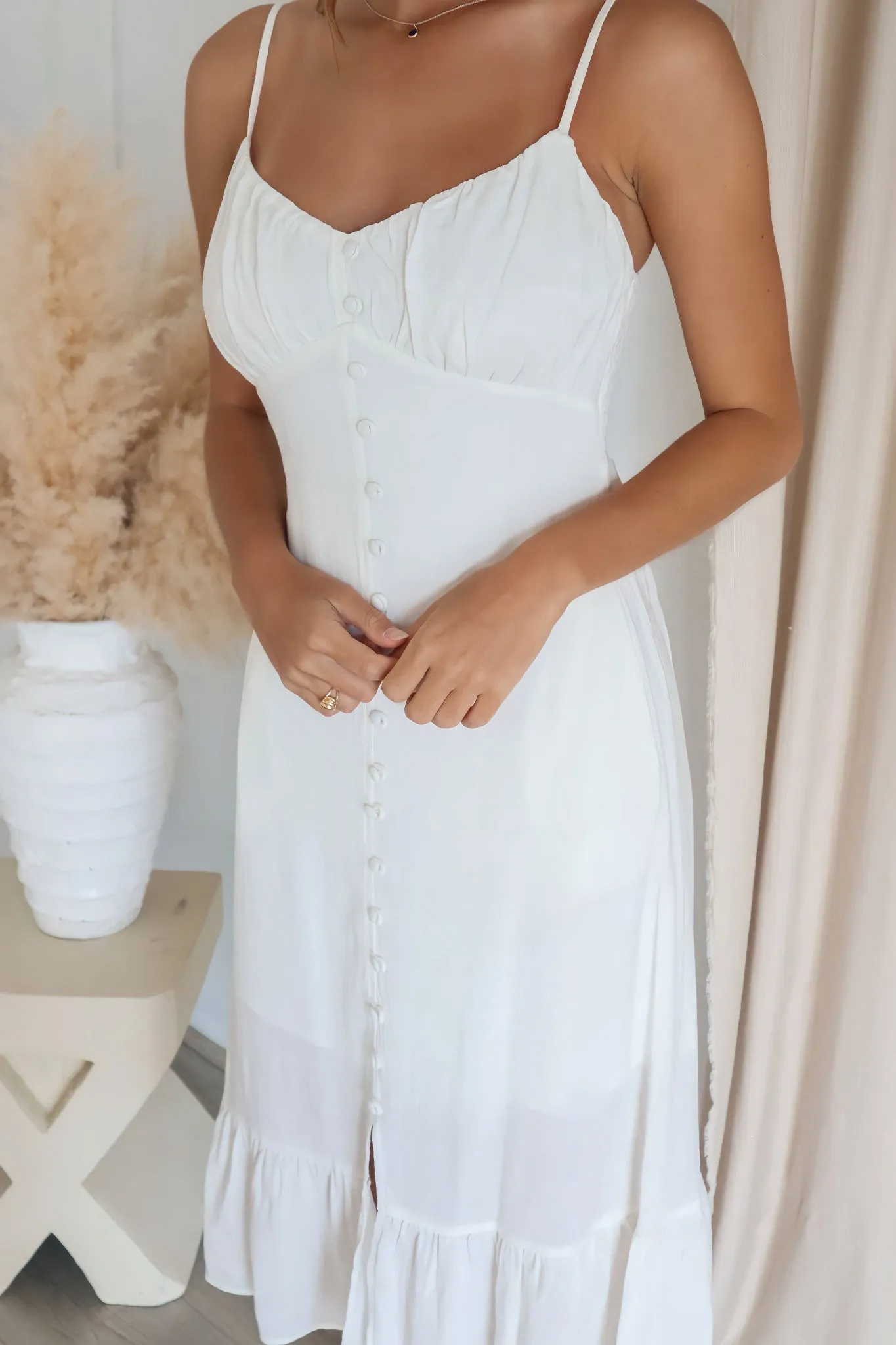 Klarissa Midi Dress - White