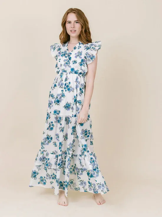 La Roque Marlowe Dress - Vintage Blue Floral