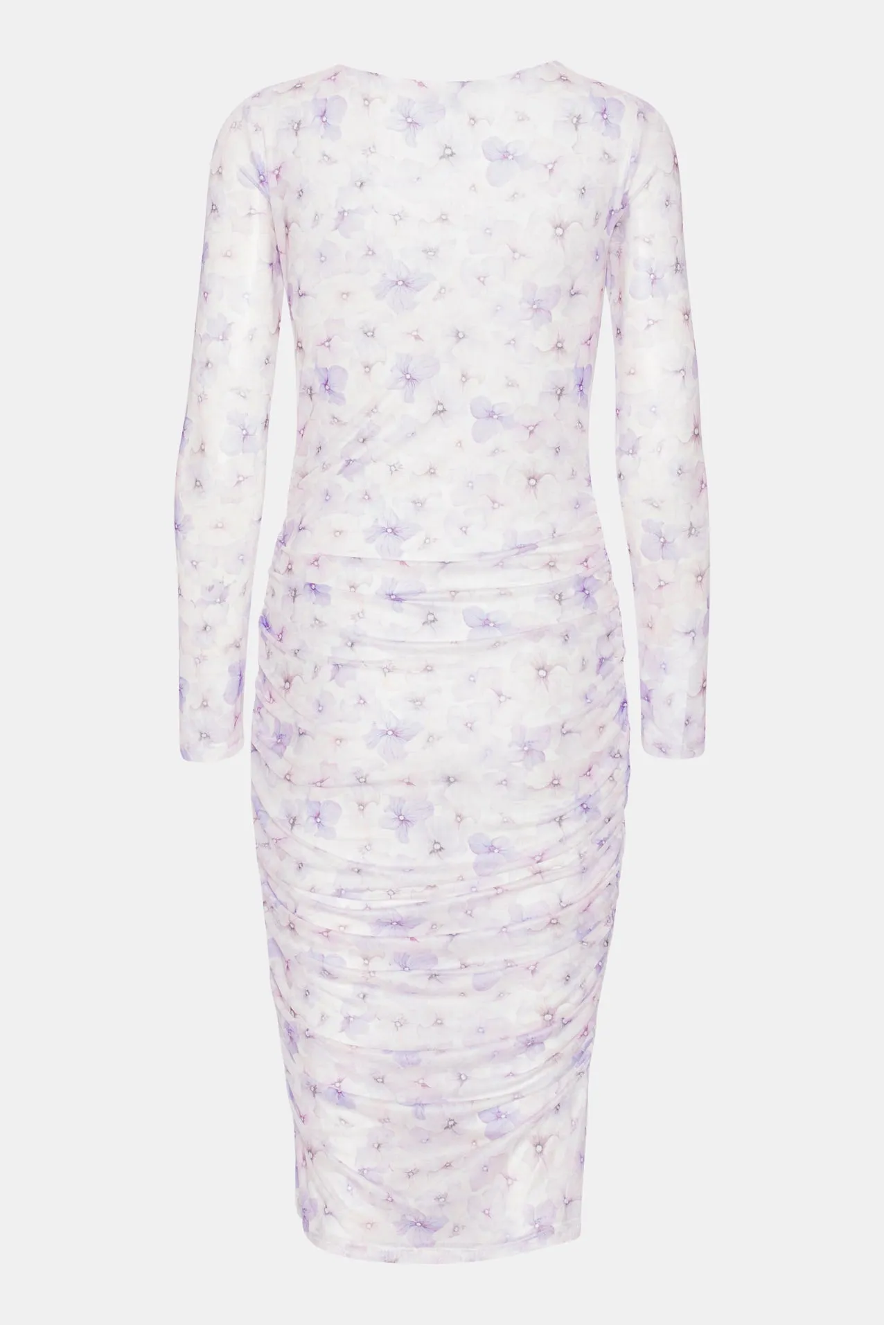 LilyIC Mesh Kjole - Lavendel Blomsterprint