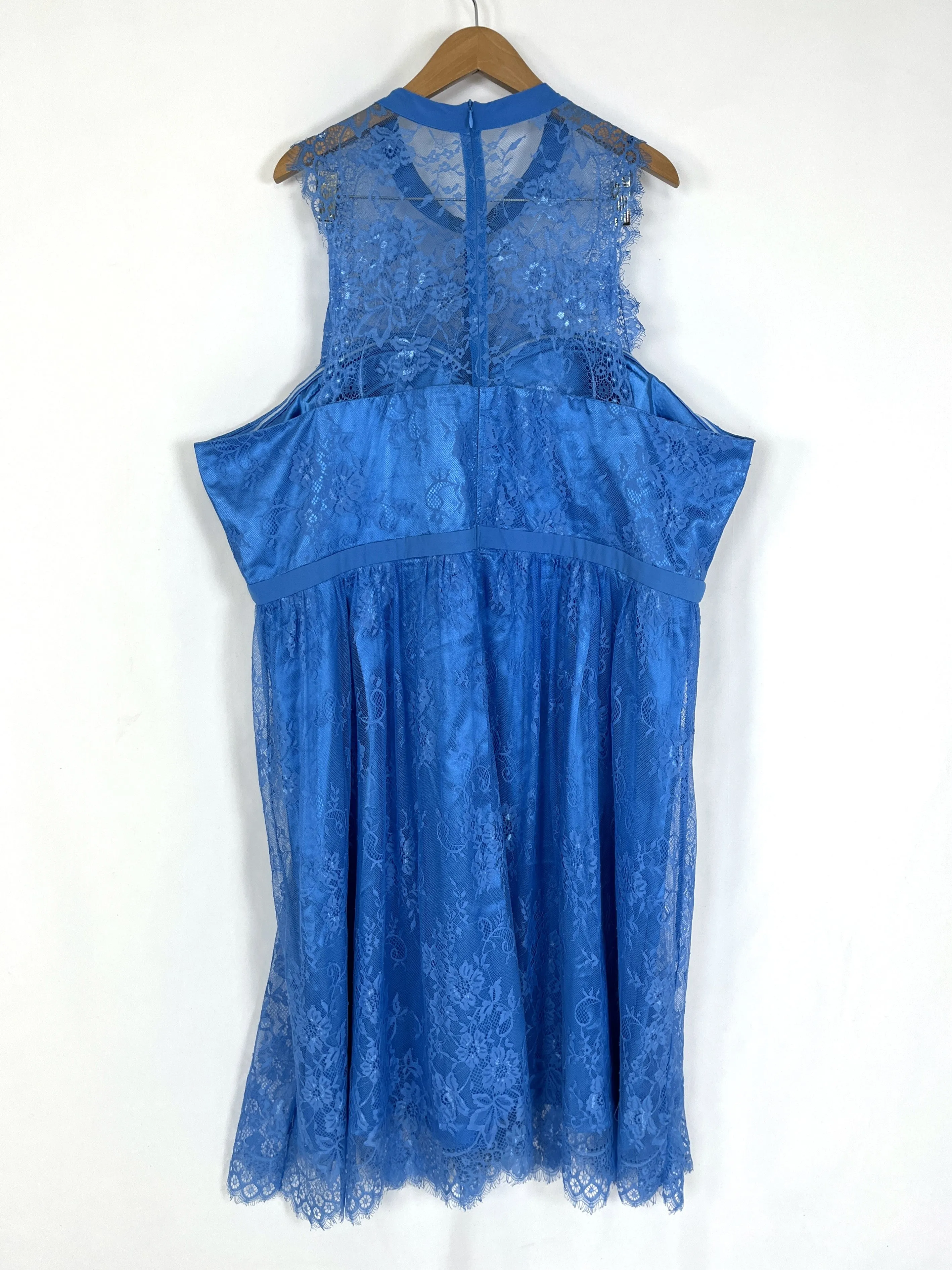 Liza Luxe Size 26W Light Blue Lace Dress