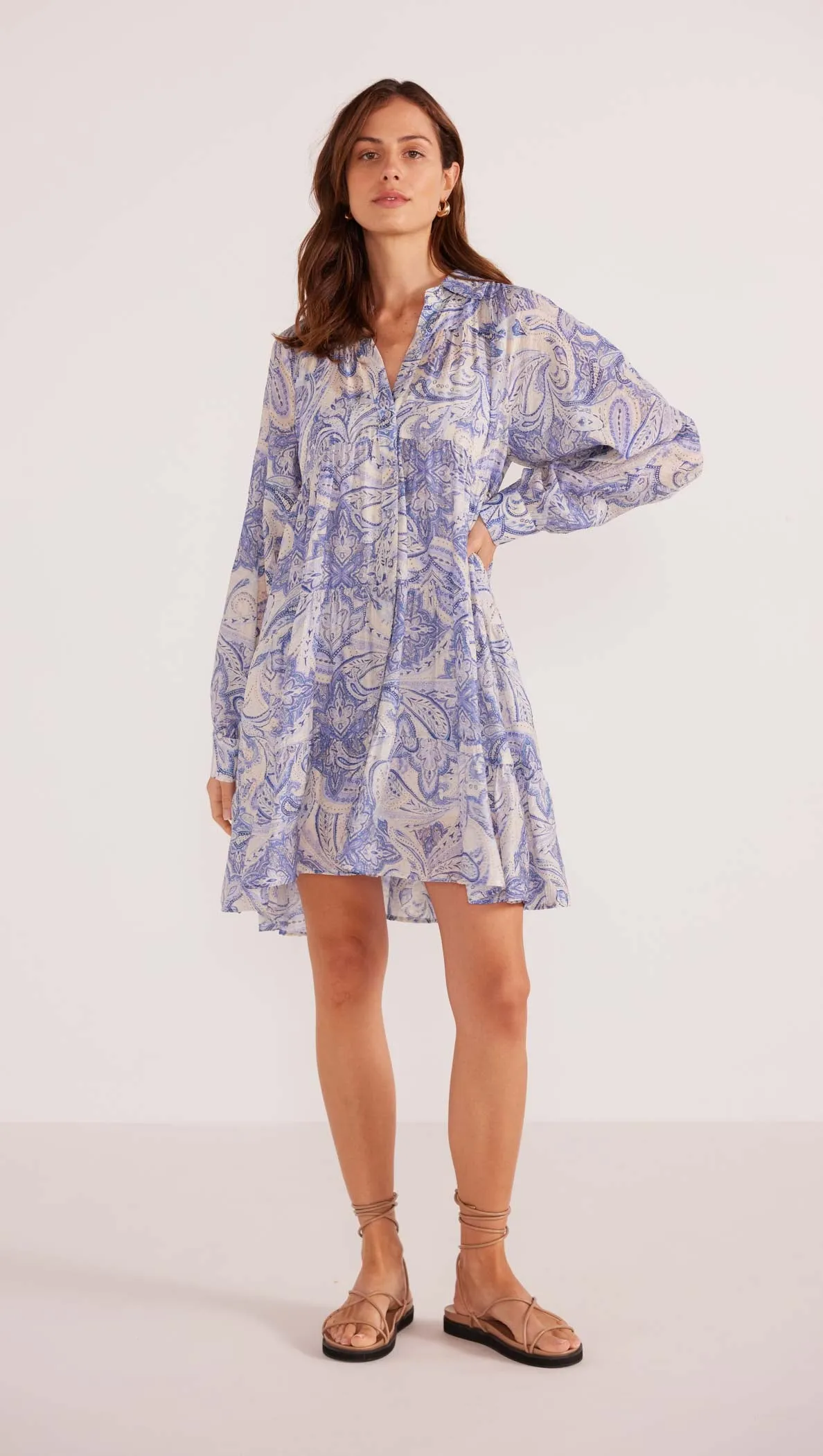 Lola Tiered Shirt Dress