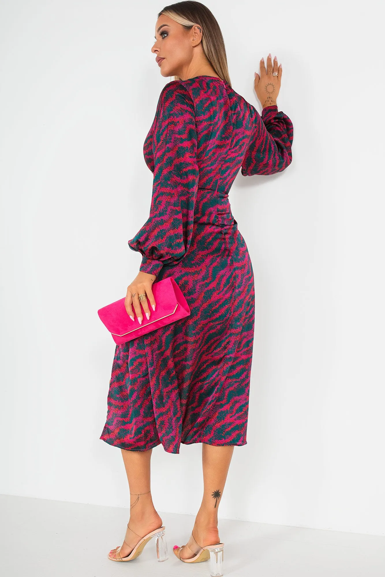 Maddox Pink Print Dress