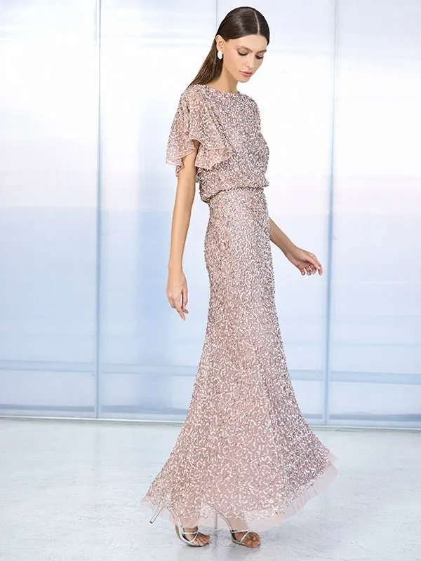 Manon Petal Hand Beaded Gown