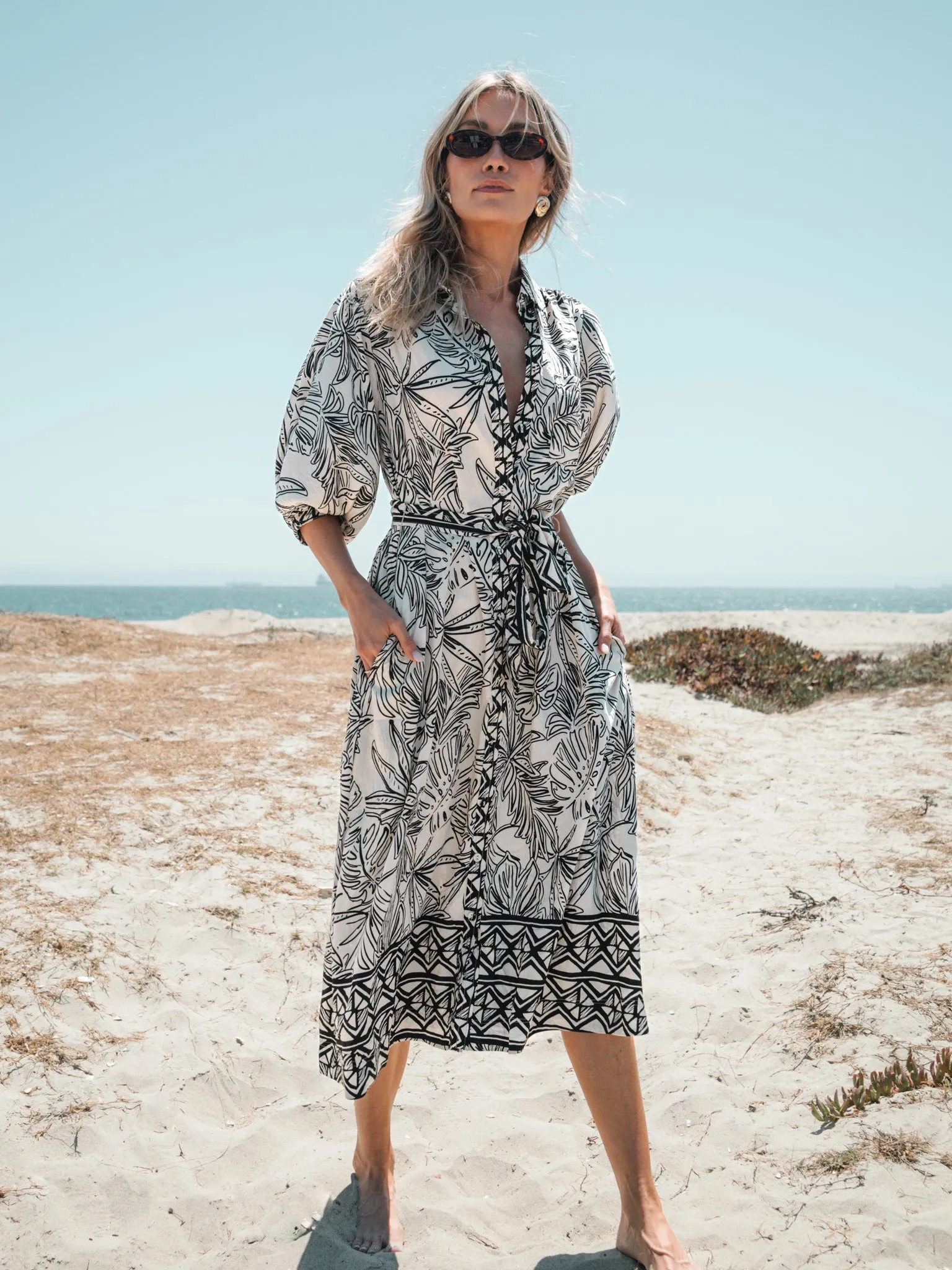 Palm Beach Midi Dress