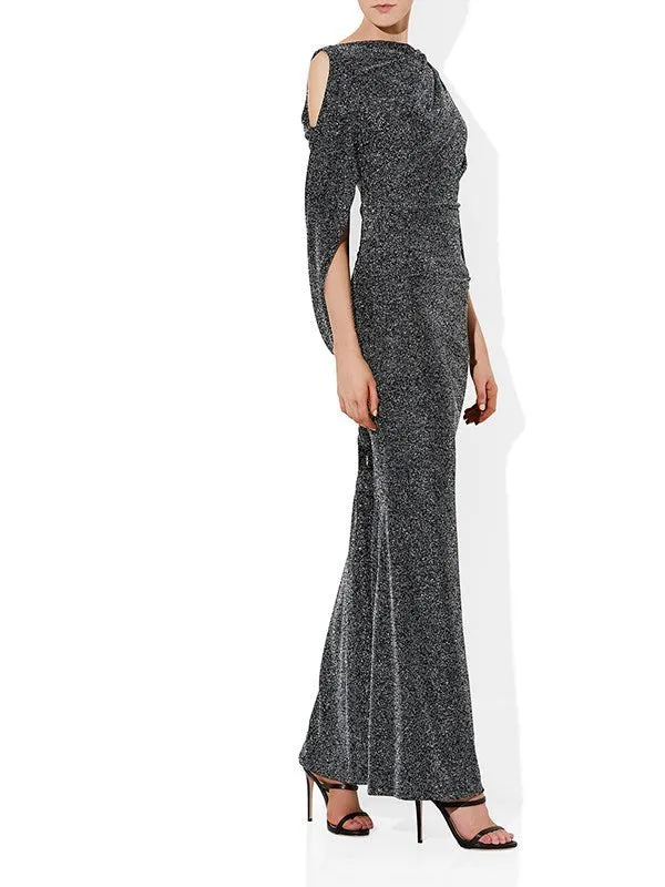 Peta Silver Lurex Gown