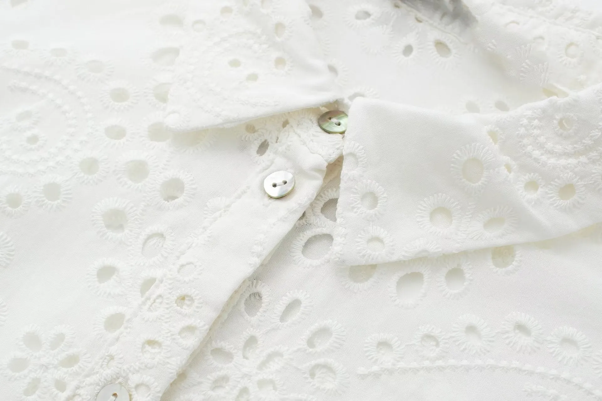 Pre Order:  Eyelet Midi White Dress