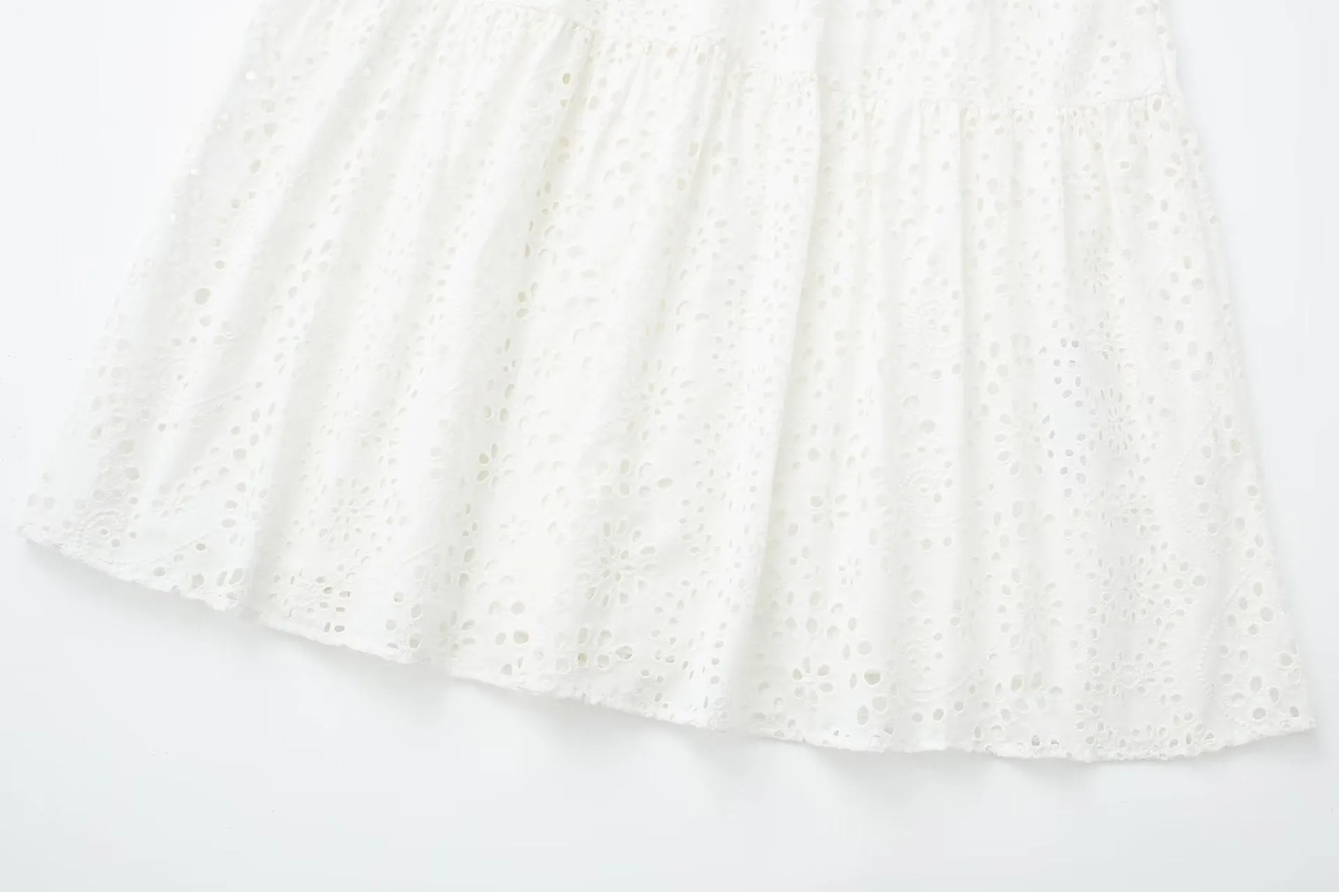 Pre Order:  Eyelet Midi White Dress