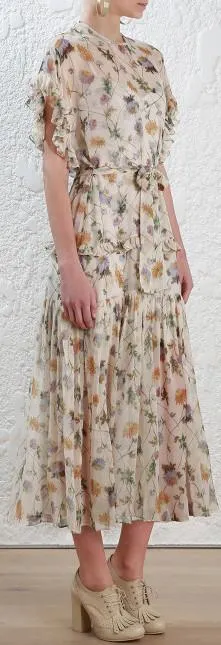 'Rife' Dandelion Long Dress