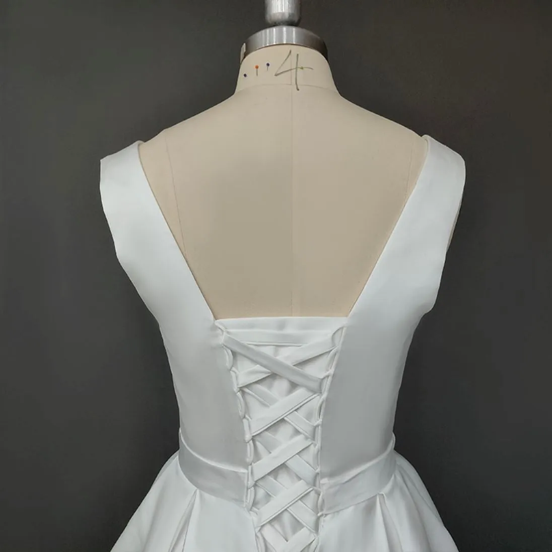 Satin Mini Charm Wedding Dress