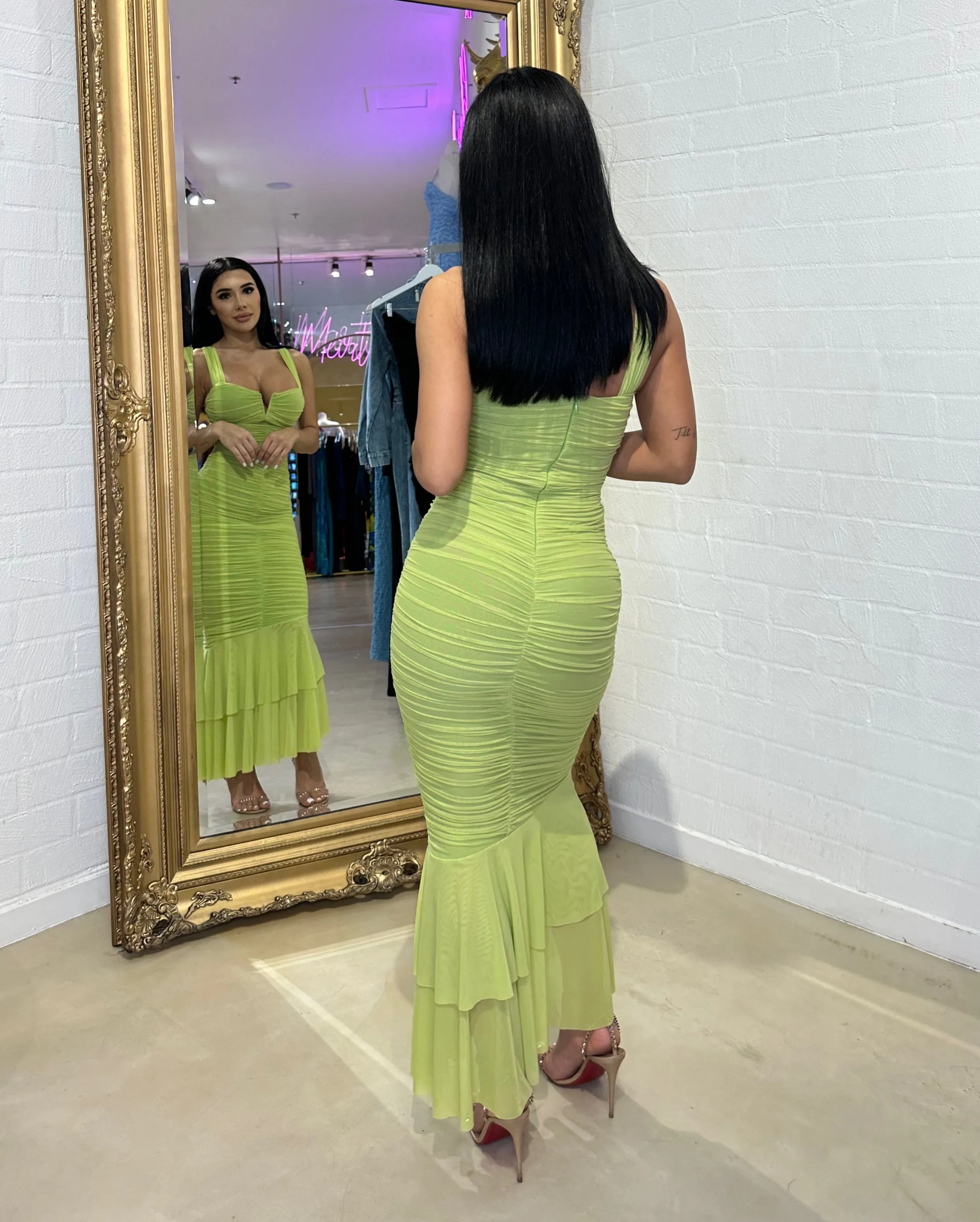 Sonya Dress Lime