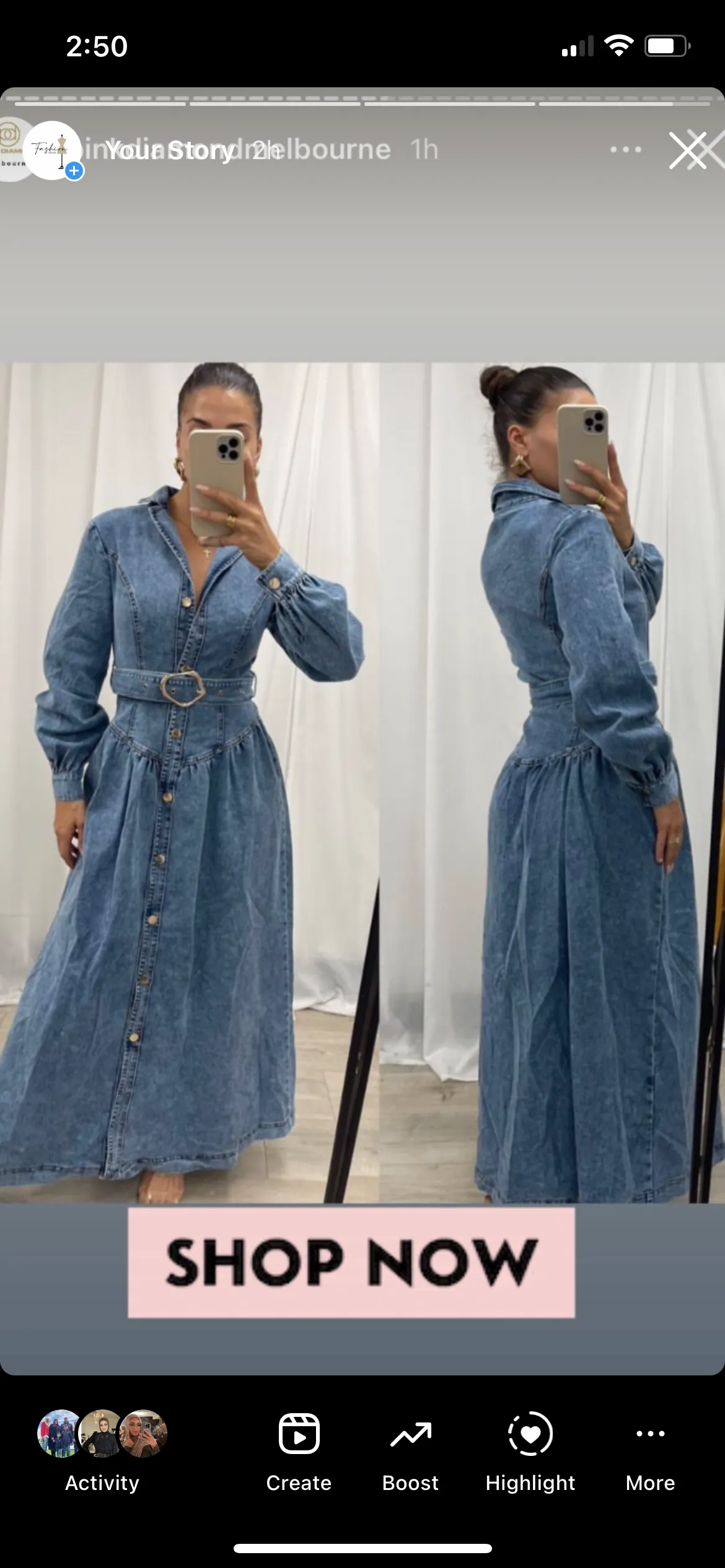 Souhaila Denim Dress