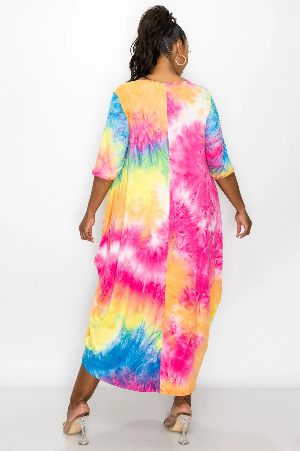 Tie Dye Harem Midi Dress