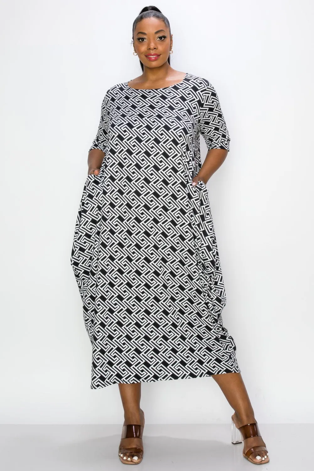 Veronica Monogram Pocket Dress